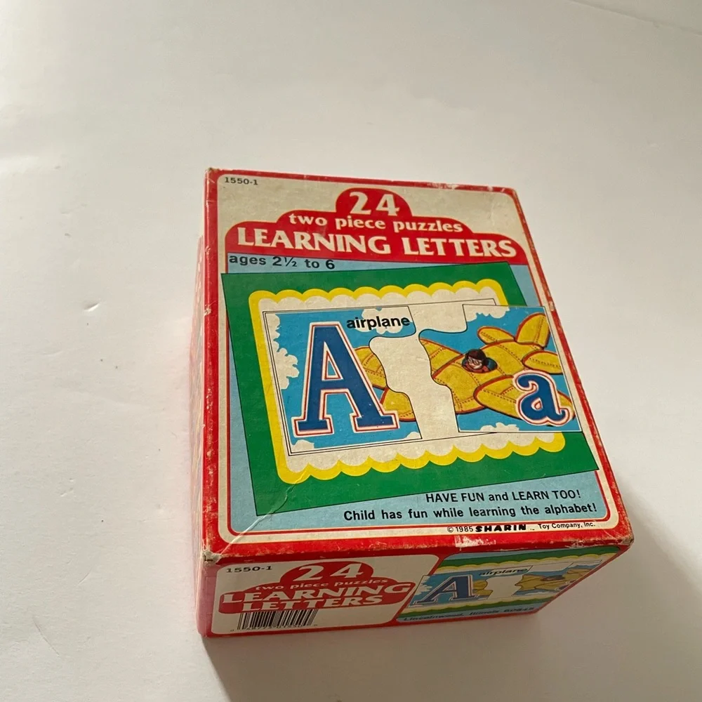 VINTAGE (1982) SHARIN 24 TWO PIECE LEARNING ALPHABET PUZZLE